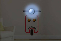 Classic Vespa Scooter Front View Wall Sticker Clock With LED Light