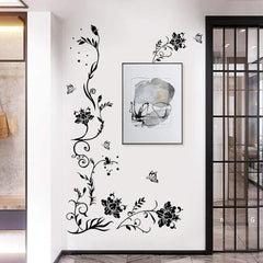 Flowery Branch Wallpaper Creative PVC Wall Sticker For Home Decoration House Wall Decor for Bedroom, Living Room, Drawing Room.