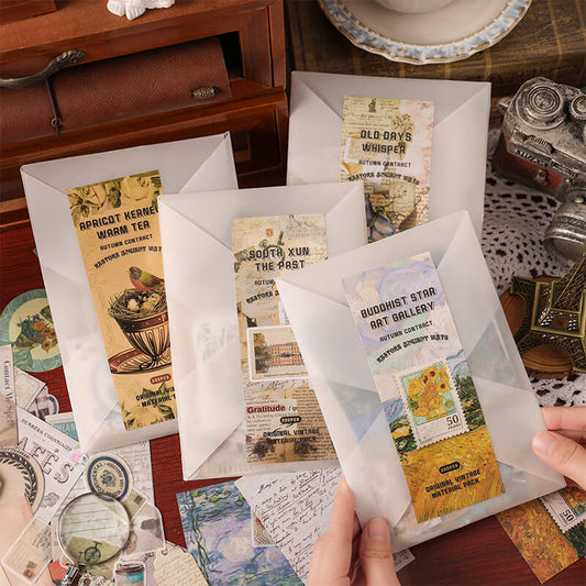 Vintage Scrapbook Paper Pack – Retro Aesthetic Journal Craft Supplies