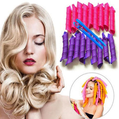 Spiral Curl Magic Hair Rollers With Styling Hook Styling Tools
