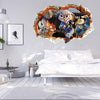Zootopia 3D Broken Wall Effect Removable Vinyl Sticker Decal