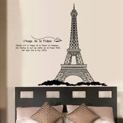 Eiffel Tower French Quote Wall Sticker Decal For Home Decor