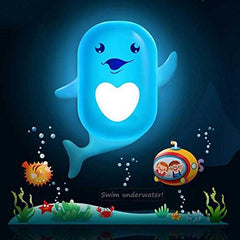 Night Elves Dolphin cartoon plug-in LED night light lamp.