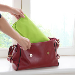 Pink Hanging Travel Toiletry Bag with Multi-Compartment Mesh Pockets