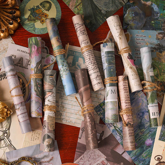 Vintage Scrapbook Paper Pack – Retro Aesthetic Journal Craft Supplies