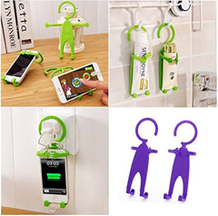 Flexible Silicone Cellphone Holder and Charging Stand for Wall