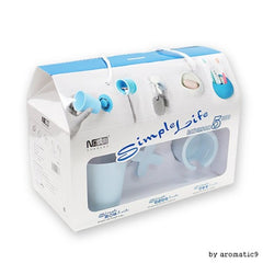 Simple Life Bathroom 5 Sets Wall Mounted Suction Organizer Accessories