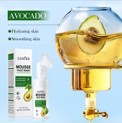 SADOER Hydrating Avocado Extract Amino Acid Foaming Face Wash