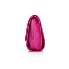 Pink Hanging Travel Toiletry Bag with Multi-Compartment Mesh Pockets