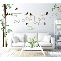 Large Family Memory Photo Frame Tree Removable Wall Art Sticker