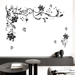 Flowery Branch Wallpaper Creative PVC Wall Sticker For Home Decoration House Wall Decor for Bedroom, Living Room, Drawing Room.