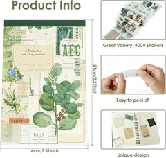 Poems in the Forest – Vintage Botanical Scrapbook Paper Set