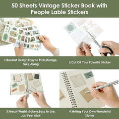 Poems in the Forest – Vintage Botanical Scrapbook Paper Set