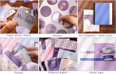 Purple Sky Scrapbook Gift Set – The Milky Way Moonlight Journal Kit