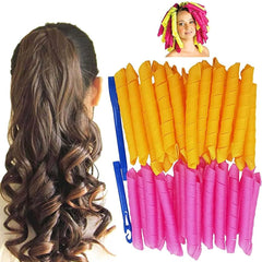 Spiral Curl Magic Hair Rollers With Styling Hook Styling Tools