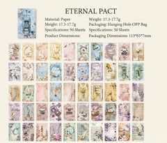 Vintage Aesthetic Decorative Material Paper Scrapbook Journaling Craft Pads Set