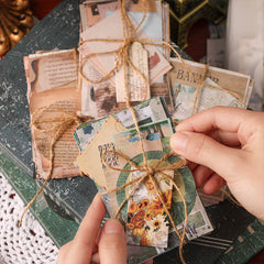 Vintage Scrapbook Paper Pack – Retro Aesthetic Journal Craft Supplies