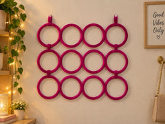 Multi-Ring Scarf And Shawl Holder Organizer Hanger For Closet