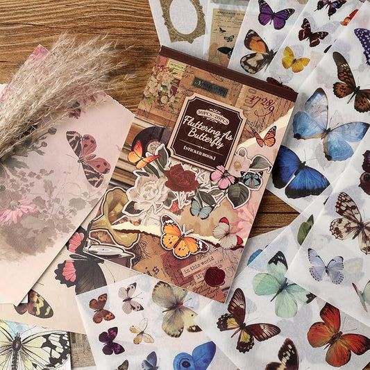 Butterfly Scrapbook Stickers – Colorful Designs for Crafts & Journaling