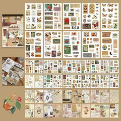 Vintage Scrapbook Stickers – Nostalgia Aesthetic for Journaling and Crafts