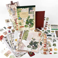 Poems in the Forest – Vintage Botanical Scrapbook Paper Set