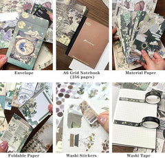 Vintage Scrapbooking Kit – Green Field Gift Box Set