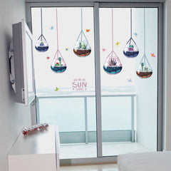 SUN YOU ARE MY SHINE Botanical Terrarium Hanging Wall Decals Sticker