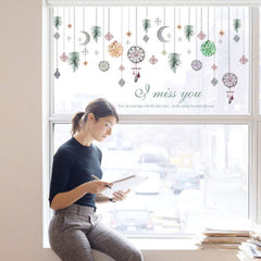 Bohemian Dreamcatcher and Pine Branches Wall Decal