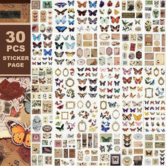 Butterfly Scrapbook Stickers – Colorful Designs for Crafts & Journaling