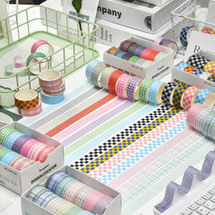 Afternoon Tea Cherry Plaid Theme Decorative Washi Tape Set