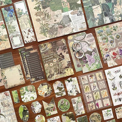 Vintage Scrapbooking Kit – Green Field Gift Box Set