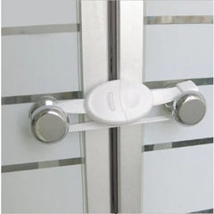 Child Safety Cabinet Lock, Adjustable Strap Child-Proofing Latch