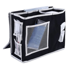 Multi-Compartment Hanging Storage Caddy And Bedside Organizer