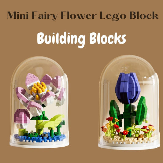 Mini Building Block Flower Set – Kids Toy Puzzle & Decorative Gift