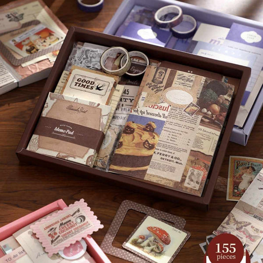 Cocoa Brownie Scrapbooking Gift Set – Warm Mail Series Journal Kit