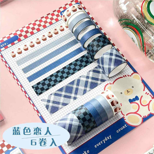 Decorative Washi Tape Rolls – Floral, Plaid, Cute Pattern Designs