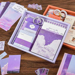 Purple Sky Scrapbook Gift Set – The Milky Way Moonlight Journal Kit