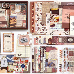 Cocoa Brownie Scrapbooking Gift Set – Warm Mail Series Journal Kit