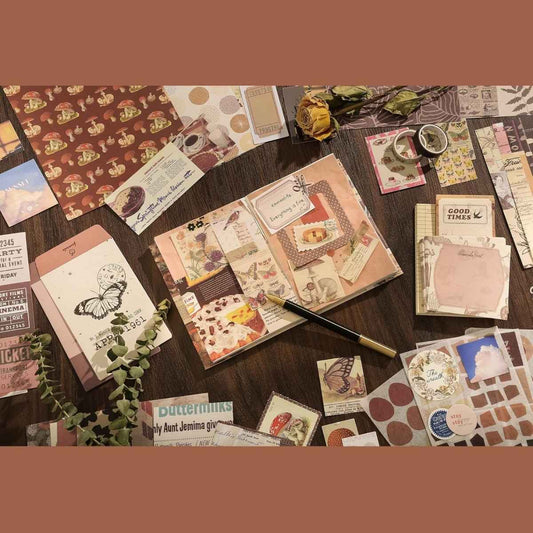 Cocoa Brownie Scrapbooking Gift Set – Warm Mail Series Journal Kit