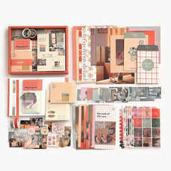 Sunset Scrapbook Gift Set with Journal, Stickers & Washi Tapes
