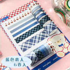 Decorative Washi Tape Rolls – Floral, Plaid, Cute Pattern Designs