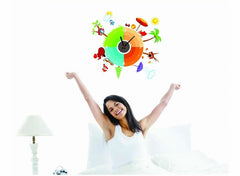 Four Seasons Creative Clock Wall Sticker Set