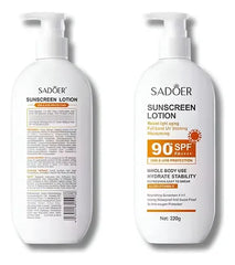 Hydrating Sadoer Sunscreen Lotion SPF 90 PA++++ 220g Body Use