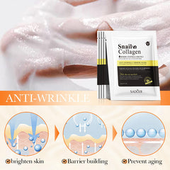 Sadoer Snail Collagen Anti Wrinkle Facial Mask Skin Care