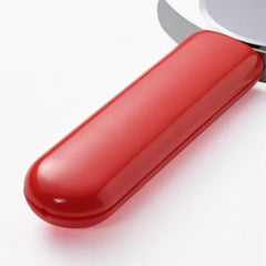 Ergonomic Red Handled Stainless Steel Rolling Pizza Cutter Wheel