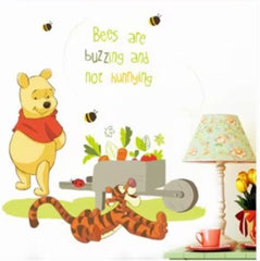 Winnie The Pooh And Tigger Garden Wall Decal Sticker