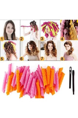 Spiral Curl Magic Hair Rollers With Styling Hook Styling Tools