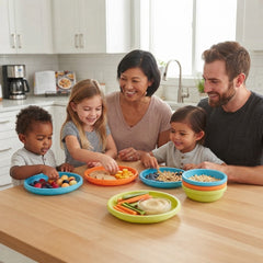 IKEA Pack of 3 Colorful Stackable Plastic Sets For Kids Daily Meals