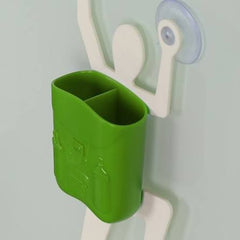 Creative Climbing Man Wall Mounted Toothbrush Holder And Storage Stand