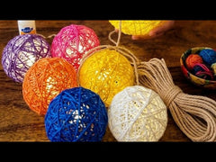 Decorative Rattan Ball String Lights for Warm Home Ambience
